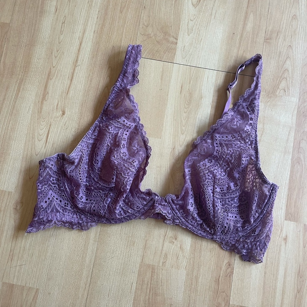 Free People Purple Lace Bra